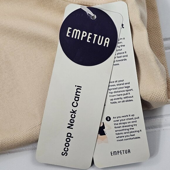 Empetua by Shapermint Women's Nude Scoop Neck Shaper Cami Size XL NWT - Picture 9 of 14
